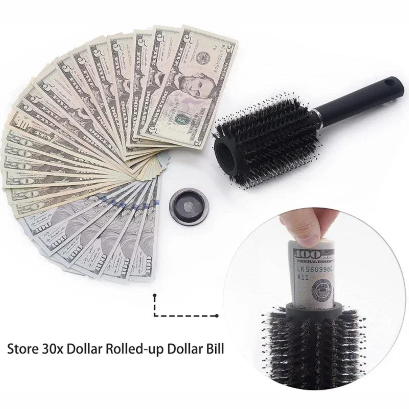 Brush with Secret Hidden Compartment - Keep Your Valuables Safe!