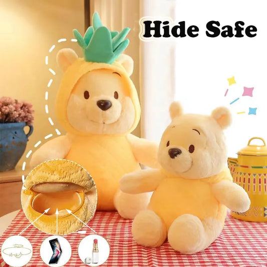 Plush Teddy Bear Hidden Stash Safe