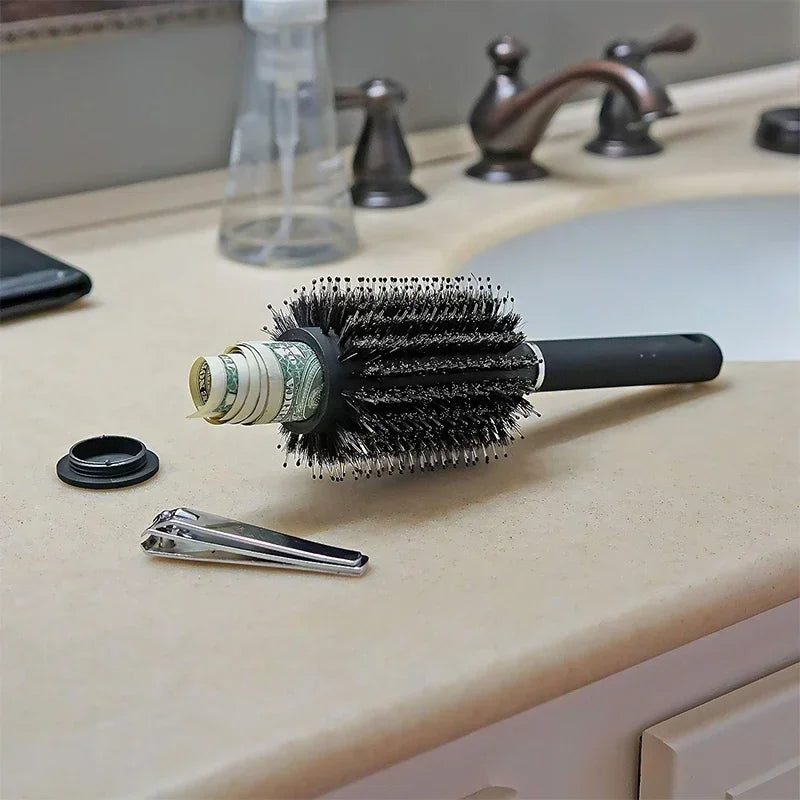 Brush with Secret Hidden Compartment - Keep Your Valuables Safe!